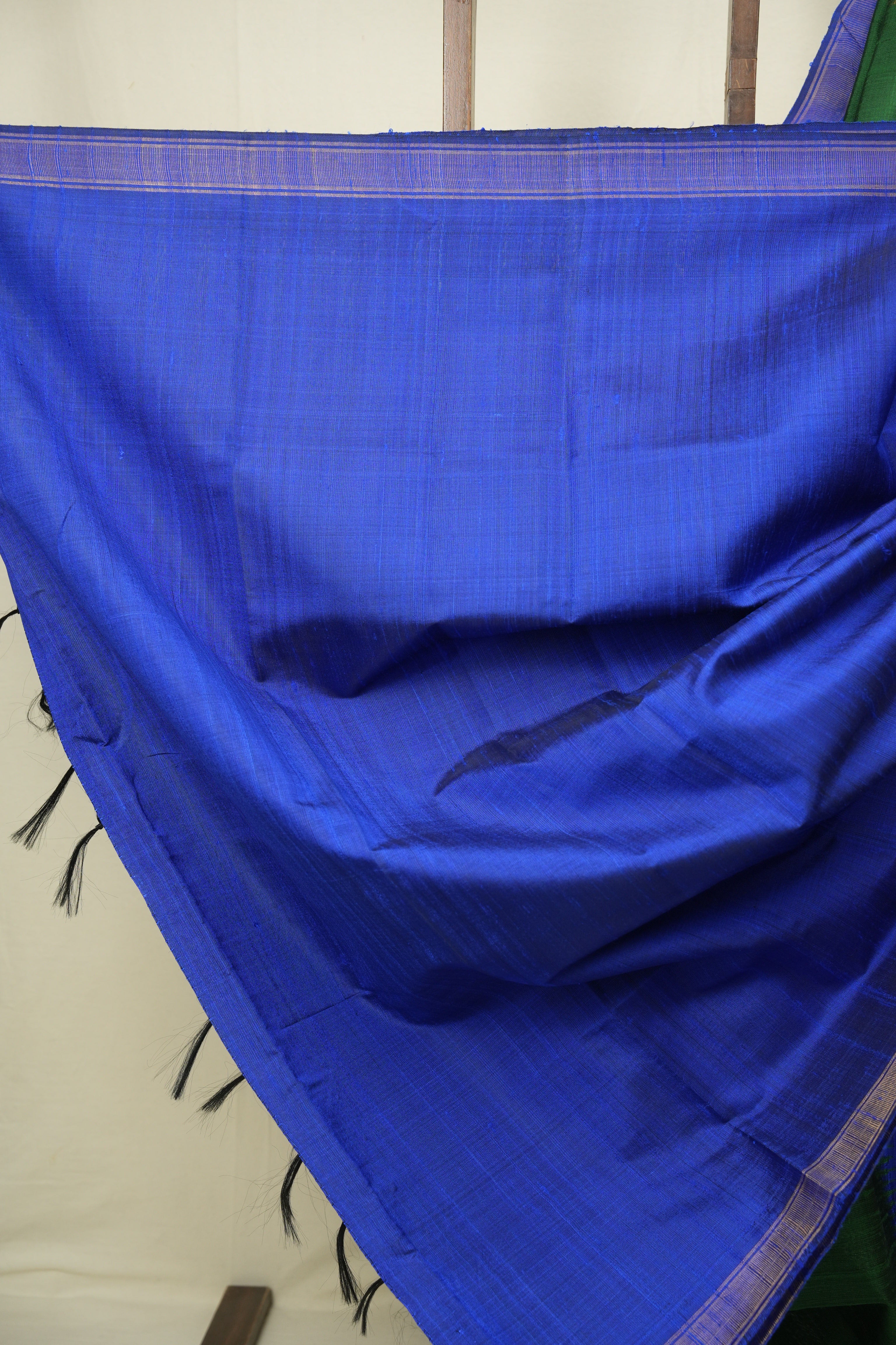 Dark Green Raw Silk Saree - SRDGRSS1119