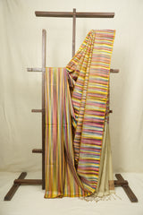 Multicolour Soft Silk Saree - SRMSSS450