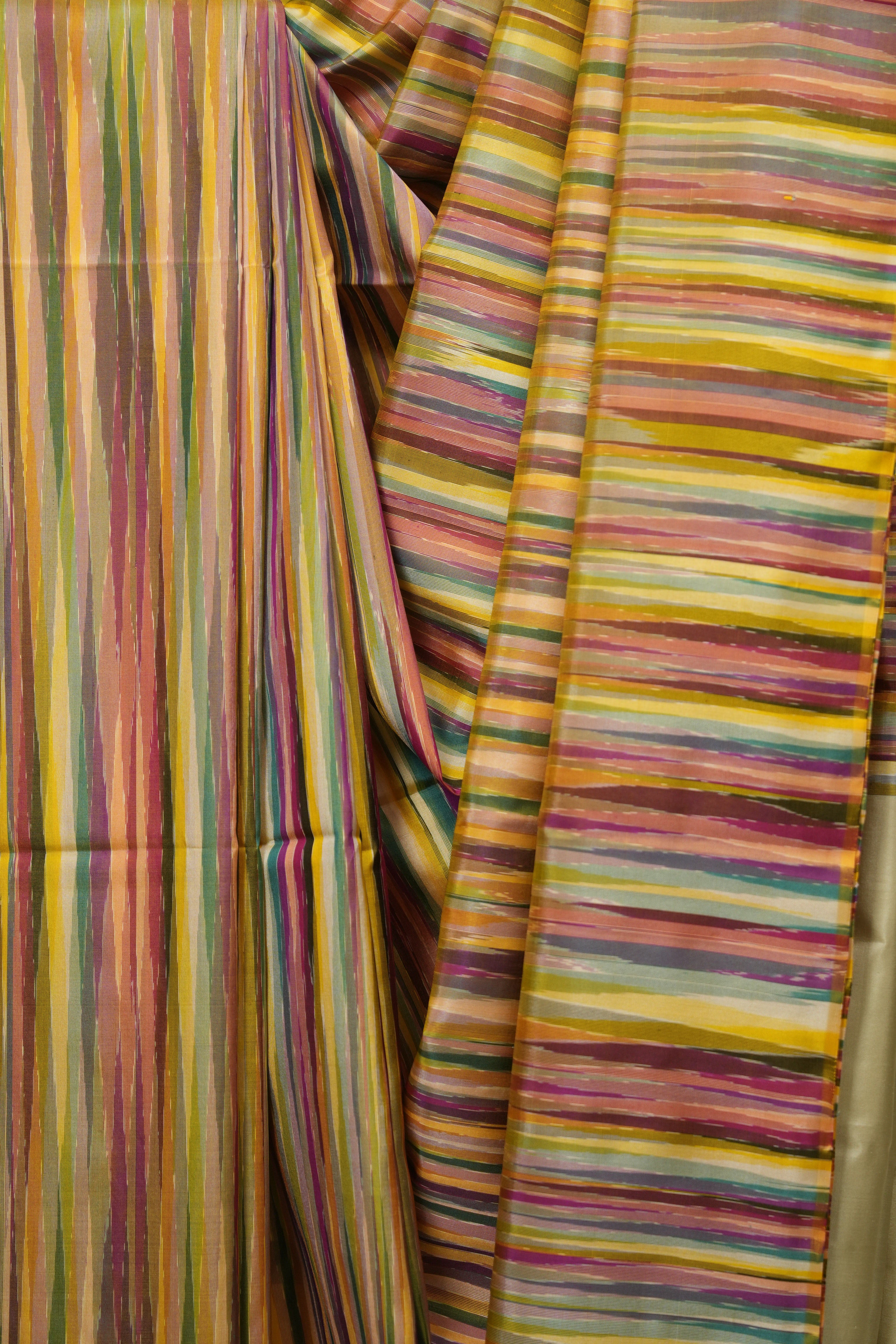Multicolour Soft Silk Saree - SRMSSS450