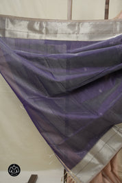 Pale Pink Maheshwari Saree - SRPPMS1054