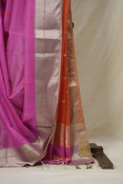 Pink Maheshwari Saree - SRPMS1053
