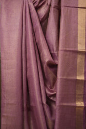 Pink Tussar Silk Saree - SRPTSS1696