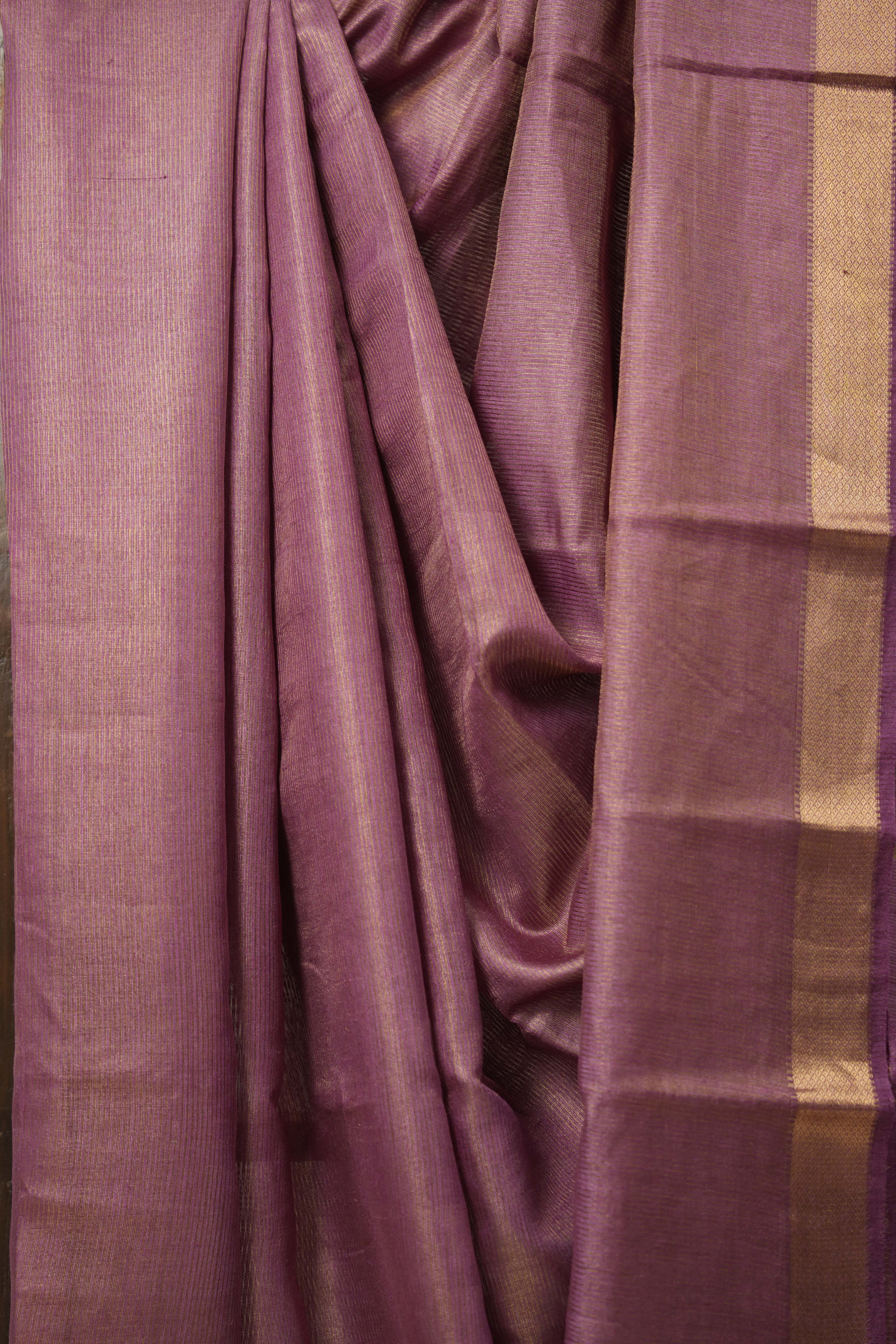 Pink Tussar Silk Saree - SRPTSS1696