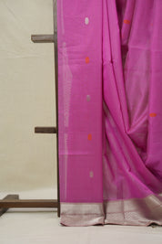 Pink Maheshwari Saree - SRPMS1053