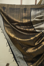 Grey Raw Silk Saree - SRGRSS1110
