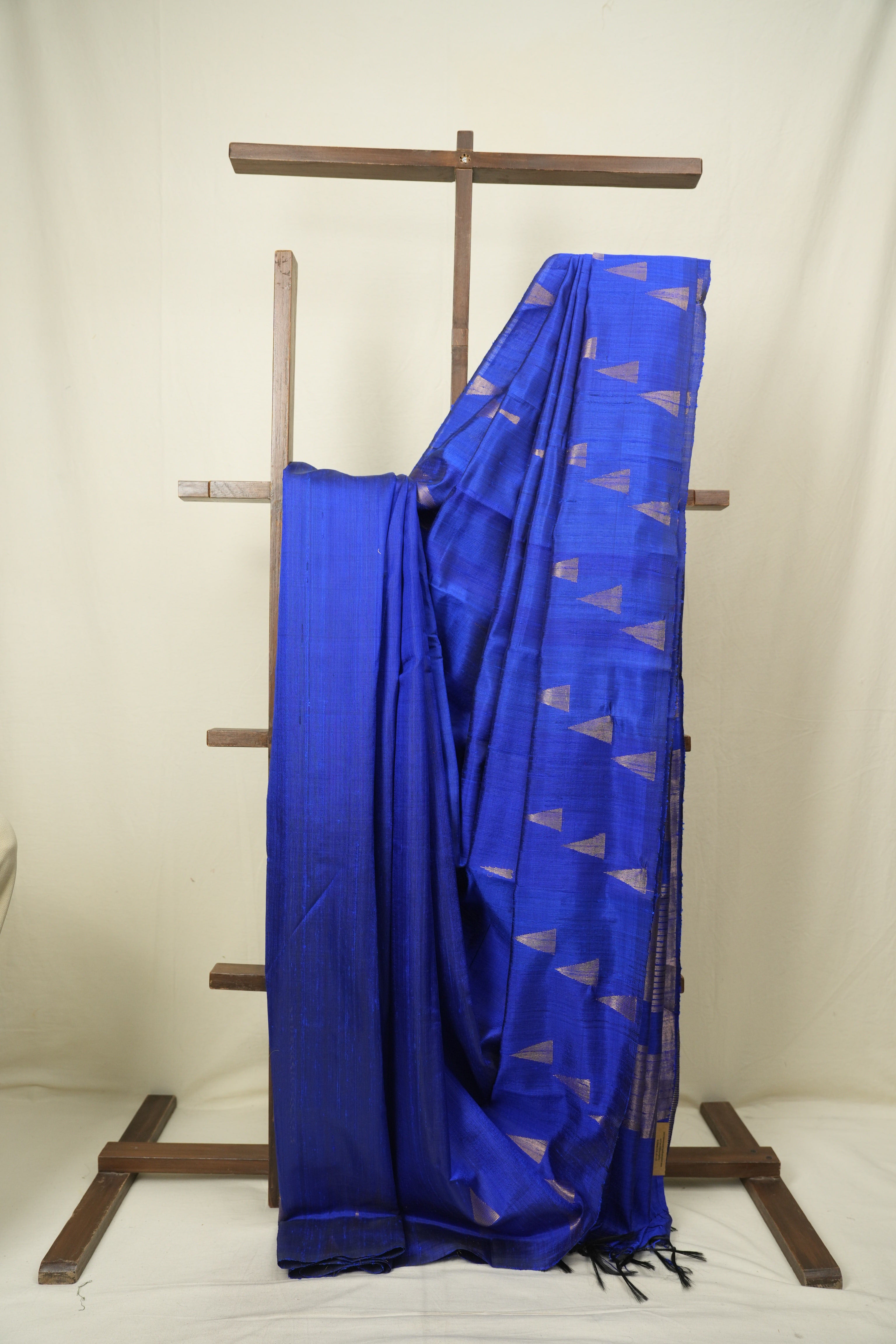 Royal Blue Raw Silk Saree - SRRBRSS1102