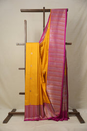 Mustard Yellow Banarasi Silk Saree - SRMYBSS806