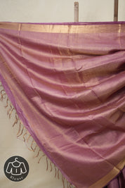 Pink Tussar Silk Saree - SRPTSS1696