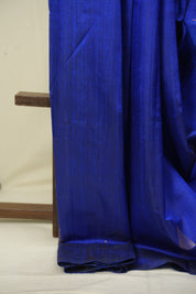 Royal Blue Raw Silk Saree - SRRBRSS1102