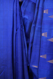 Royal Blue Raw Silk Saree - SRRBRSS1102