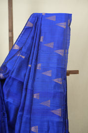 Royal Blue Raw Silk Saree - SRRBRSS1102