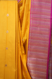 Mustard Yellow Banarasi Silk Saree - SRMYBSS806