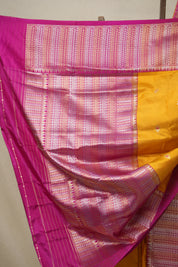 Mustard Yellow Banarasi Silk Saree - SRMYBSS806