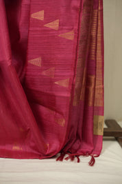 Pink Raw Silk Saree - SRPRSS1104