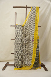 Cream HBP Kota Doria Saree - SRCKDS188