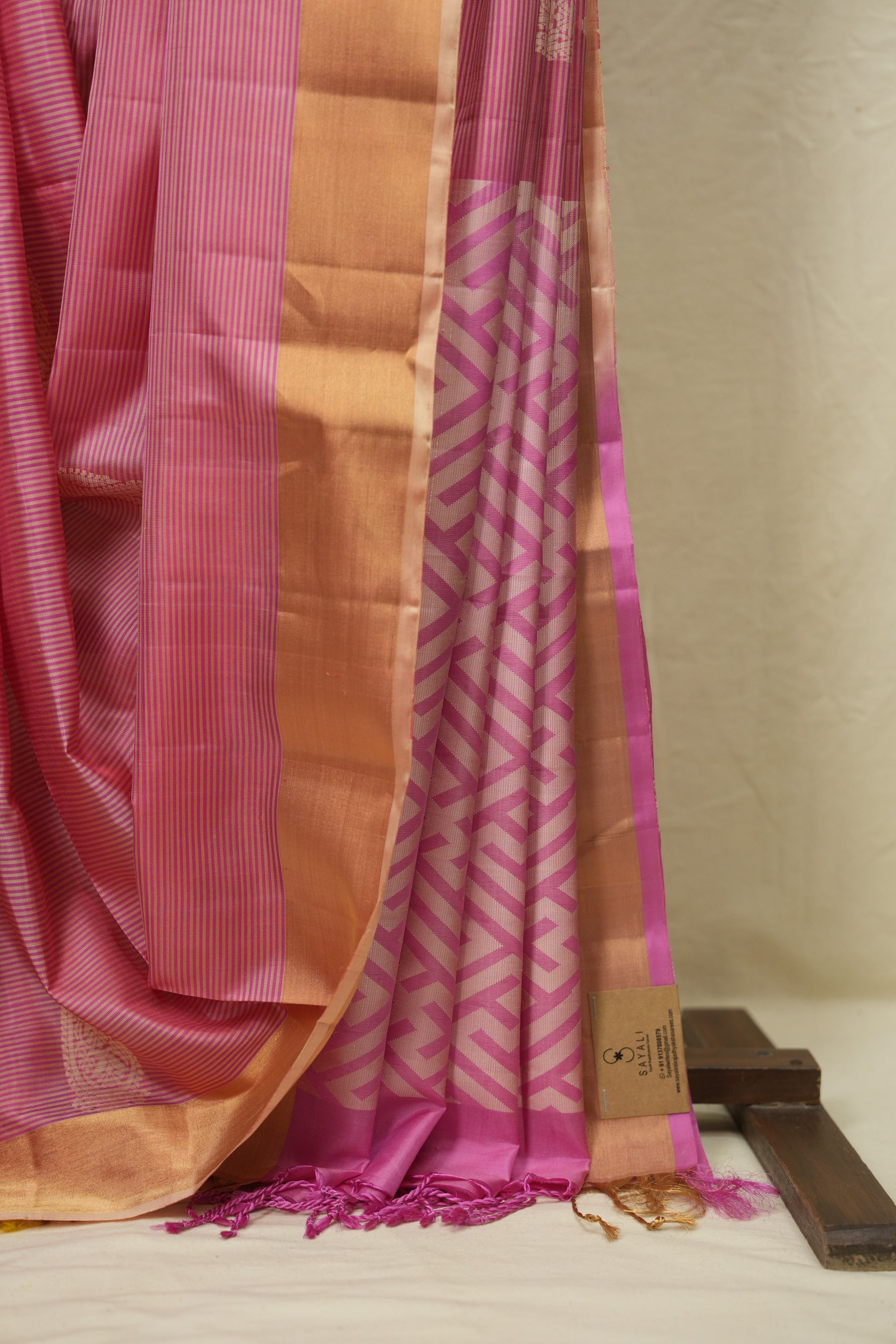 Pink Soft Silk Saree - SRPSSS437