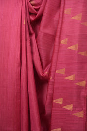 Pink Raw Silk Saree - SRPRSS1104
