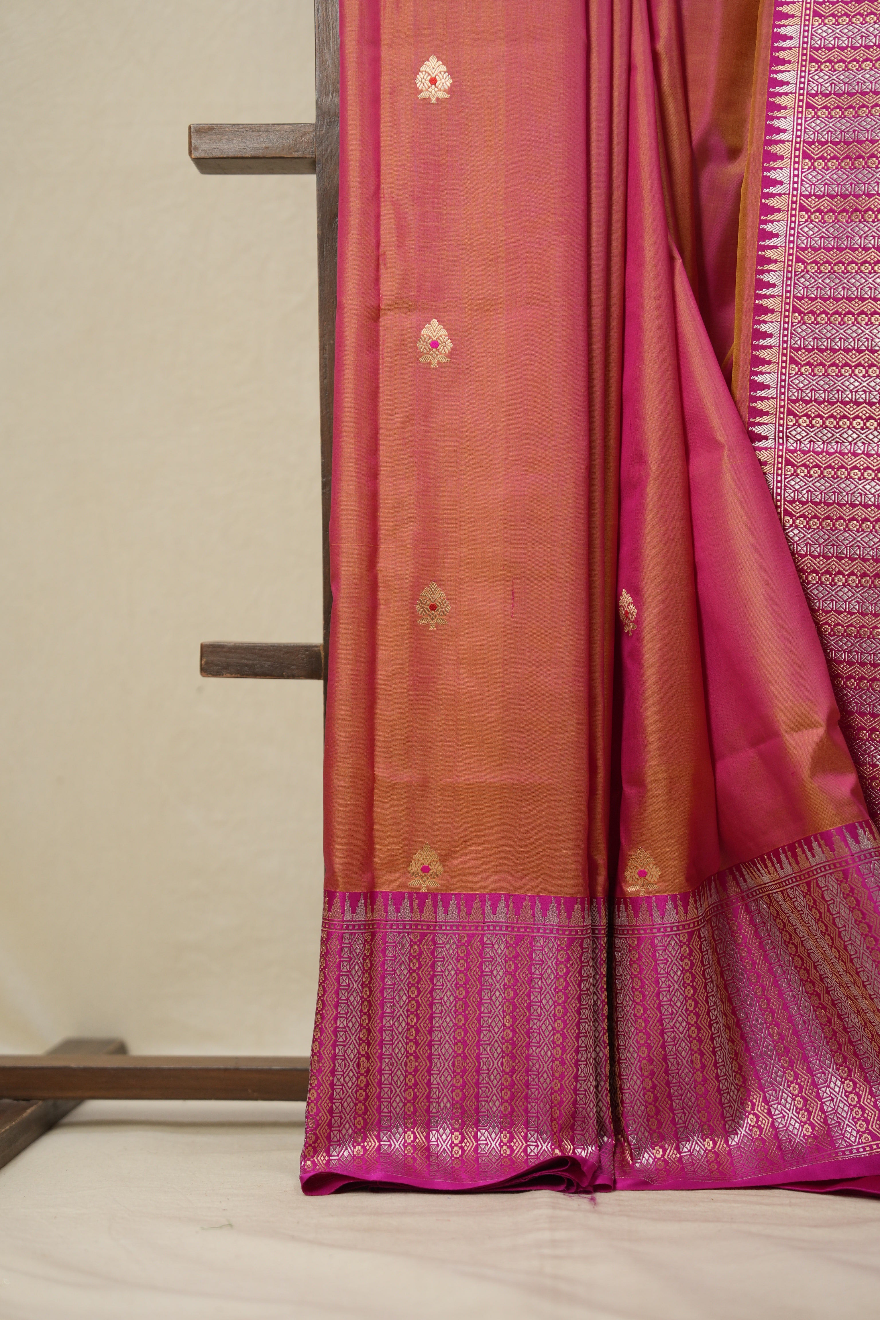 Rose Pink Banarasi Silk Saree - SRRPBSS803