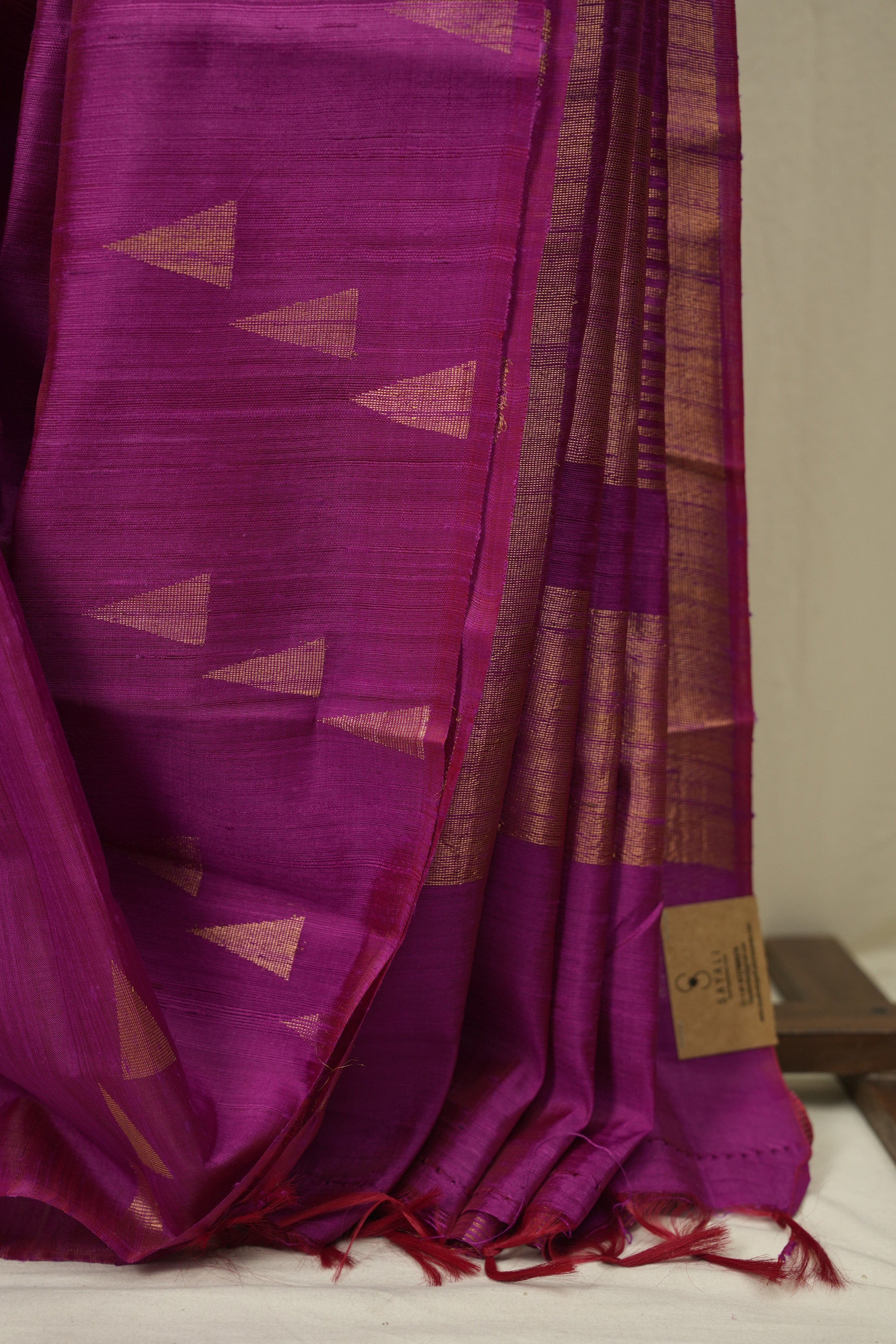 Rani Pink Raw Silk Saree - SRRPRSS1103