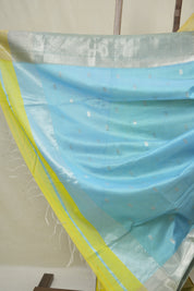 Neon Yellow Maheshwari Saree - SRNYMS1052