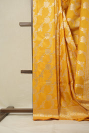 Turmeric Yellow Banarasi Silk Saree - SRTYBSS797