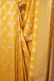Turmeric Yellow Banarasi Silk Saree - SRTYBSS797