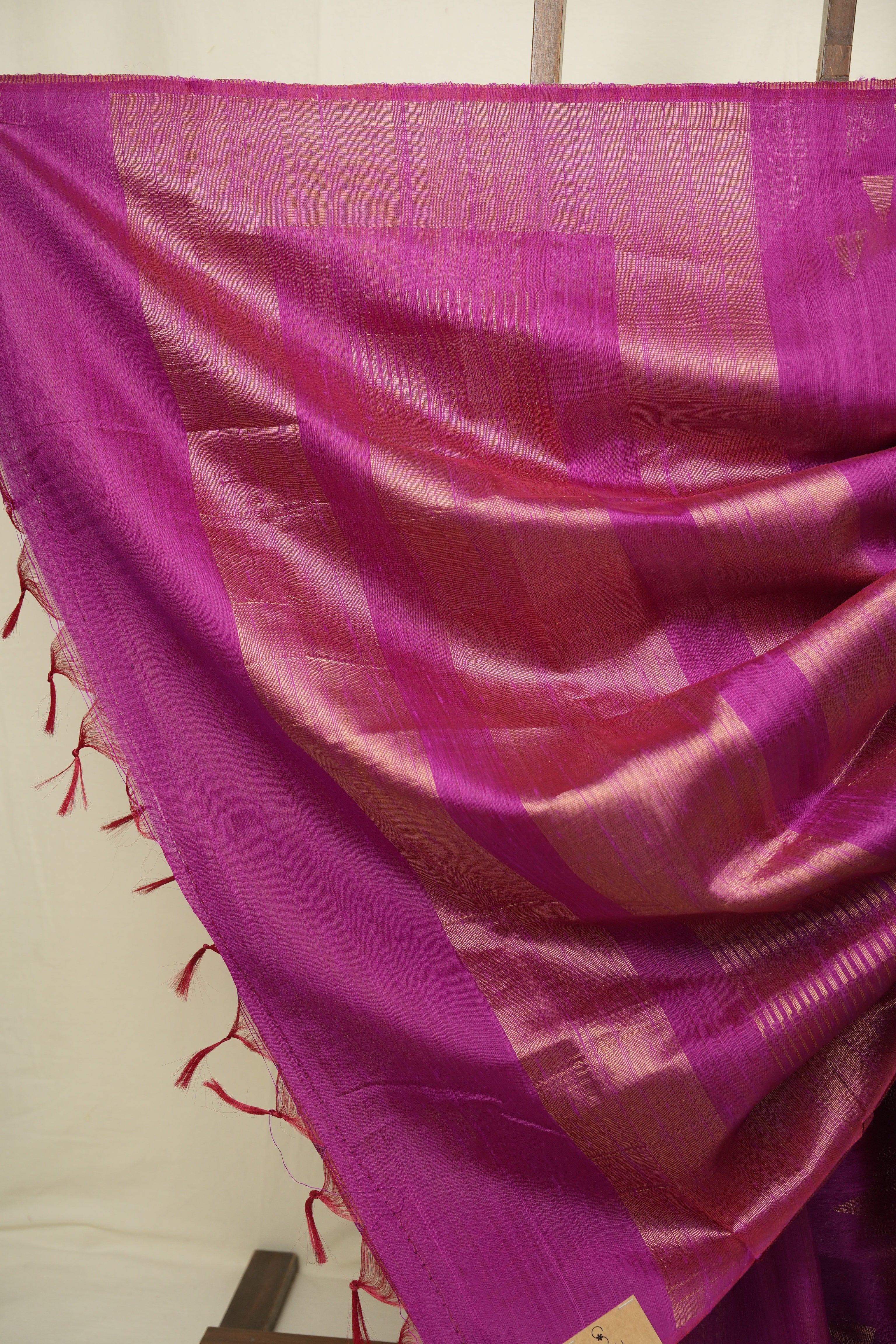 Rani Pink Raw Silk Saree - SRRPRSS1103