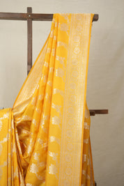 Turmeric Yellow Banarasi Silk Saree - SRTYBSS797