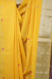 Yellow Maheshwari Saree - SRYMS1051