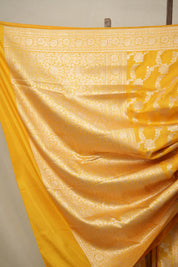Turmeric Yellow Banarasi Silk Saree - SRTYBSS797