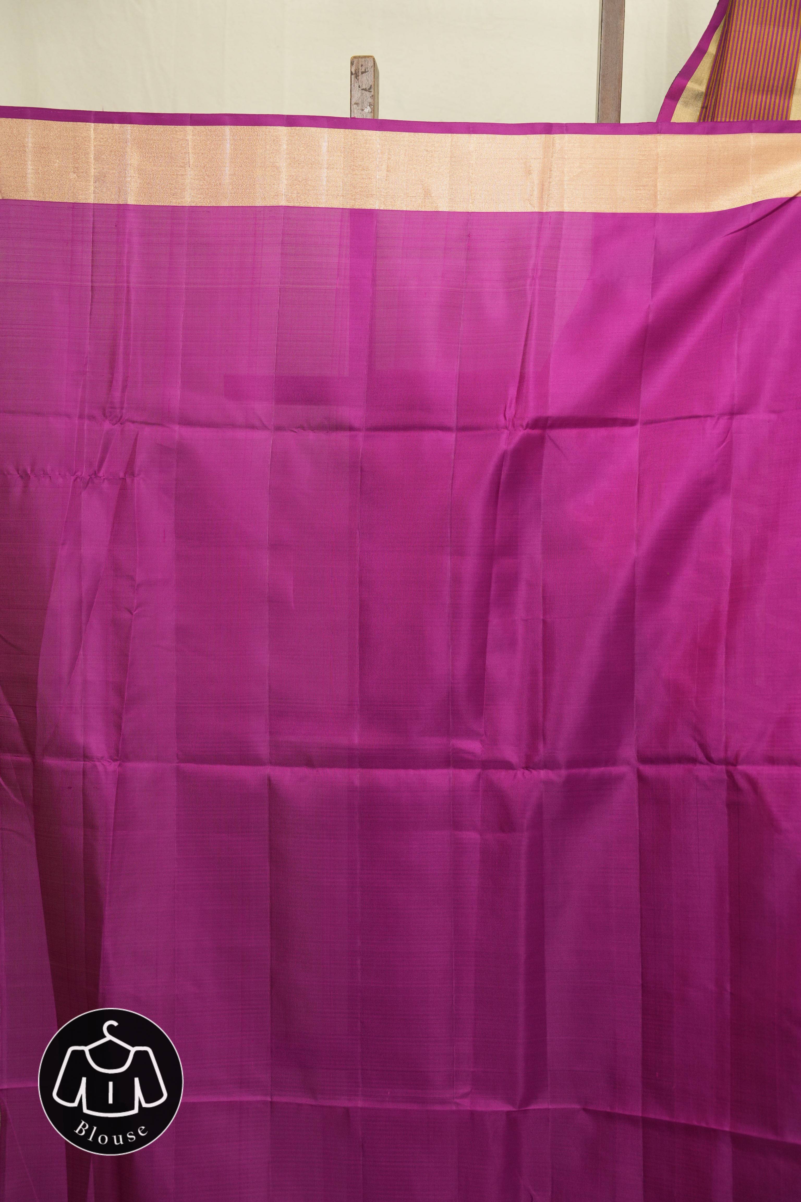 Magenta Soft Silk Saree - SRMSSS438
