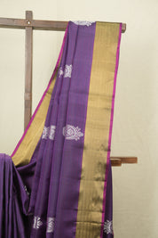 Blue -Pink Soft Silk Saree - SRBPSSS439