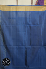 Blue -Pink Soft Silk Saree - SRBPSSS439
