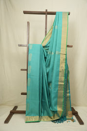 Aqua Blue Soft Silk Saree - SRABSSS452
