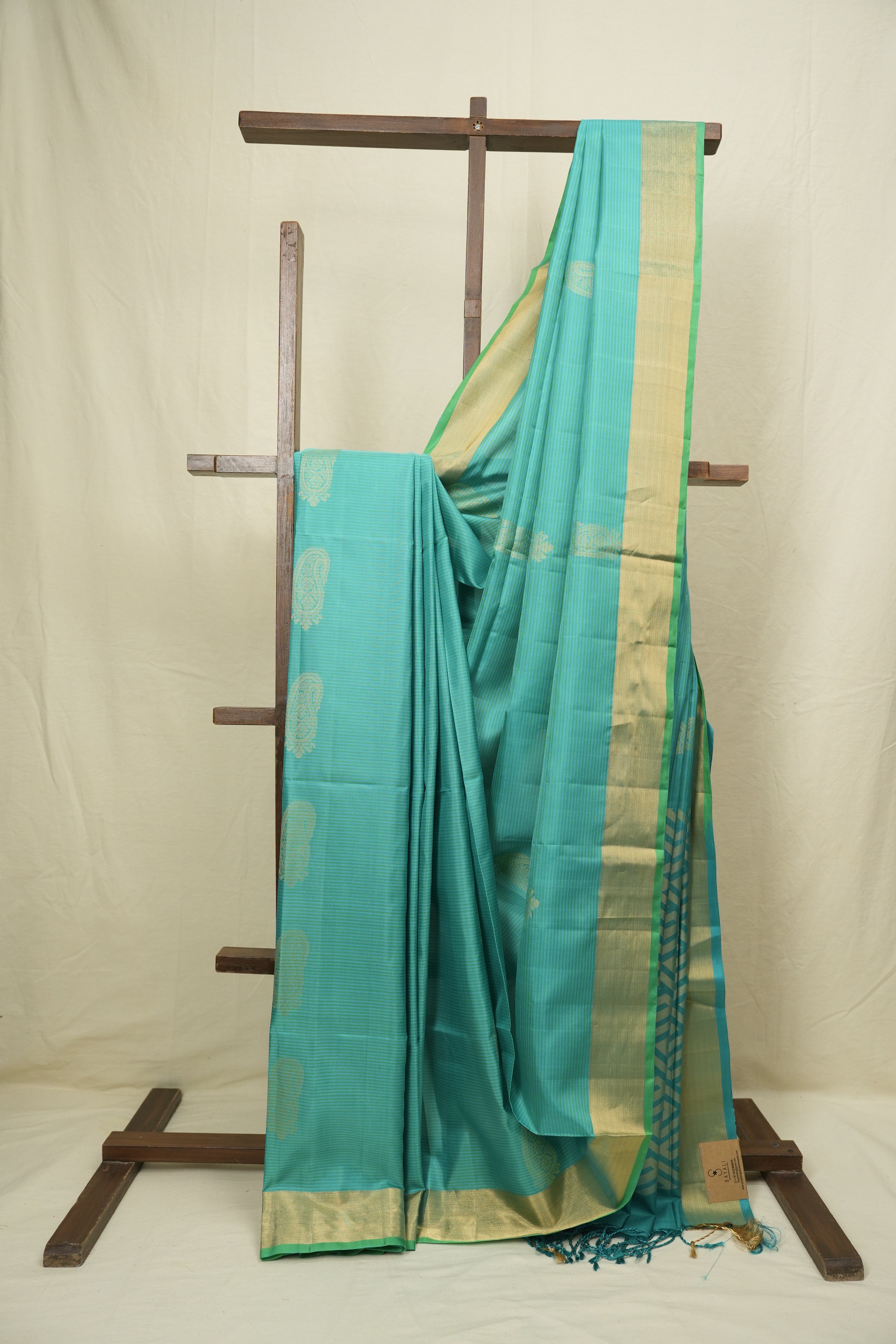 Aqua Blue Soft Silk Saree - SRABSSS452