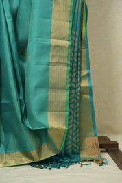 Aqua Blue Soft Silk Saree - SRABSSS452