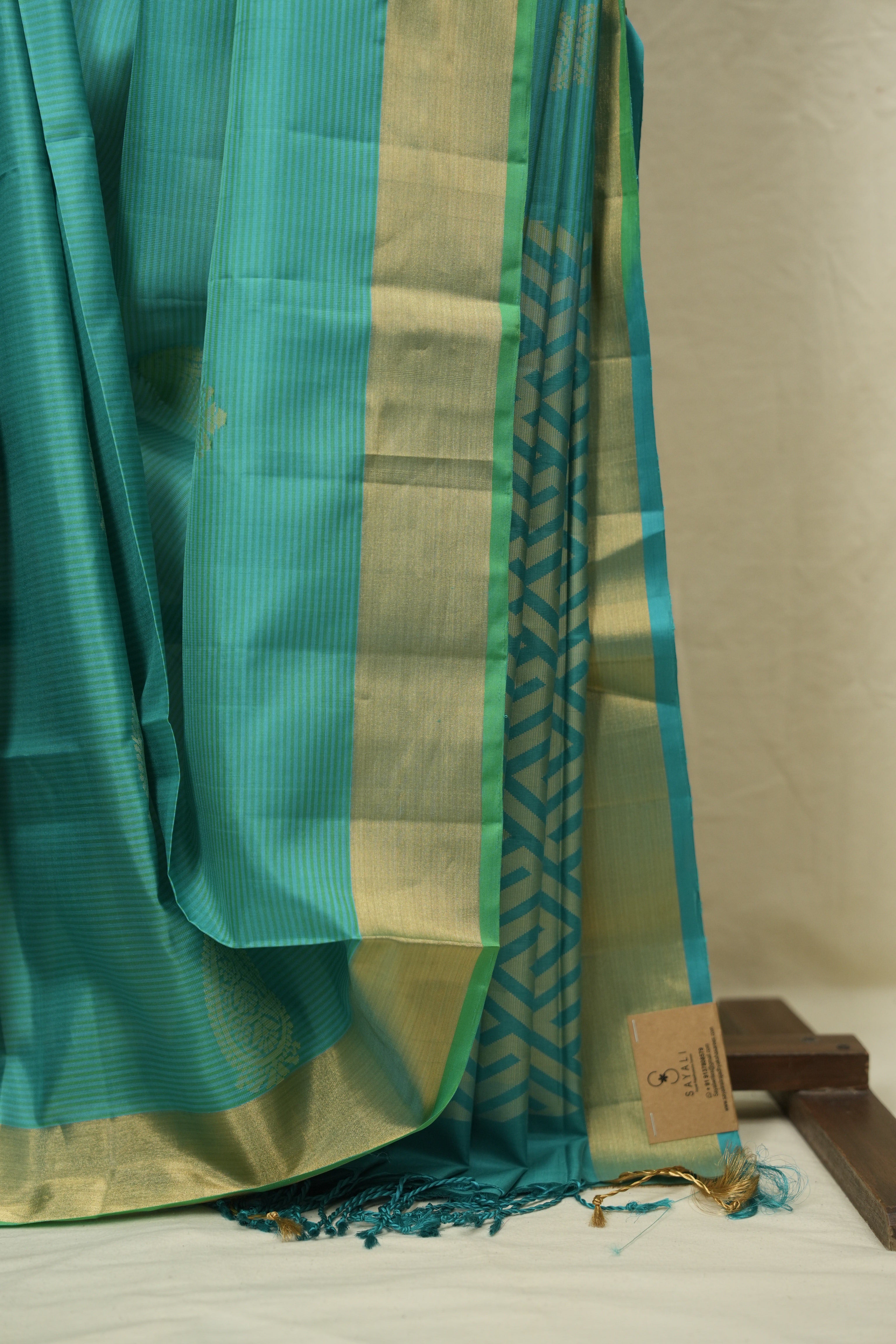 Aqua Blue Soft Silk Saree - SRABSSS452