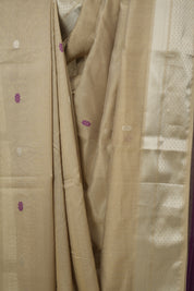 Sand Beige Maheshwari Saree - SRSBMS1048