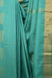 Aqua Blue Soft Silk Saree - SRABSSS452