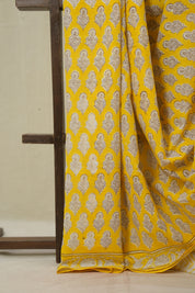 Yellow HBP Cotton Saree - SRYCS3386