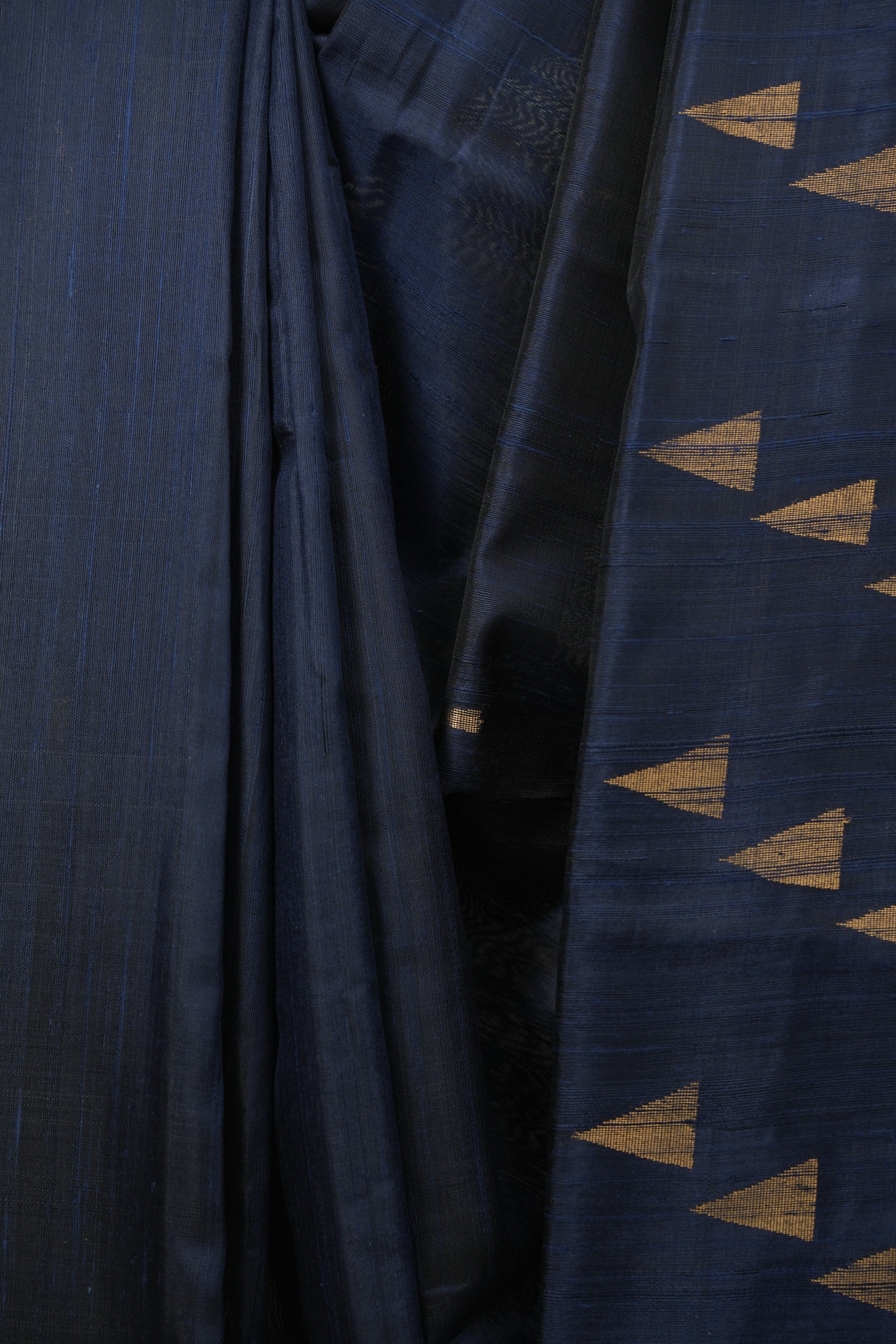 Teal Blue Raw Silk Saree - SRTBRSS1107