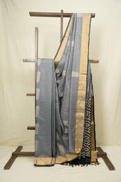 Grey Soft Silk Saree - SRGSSS451