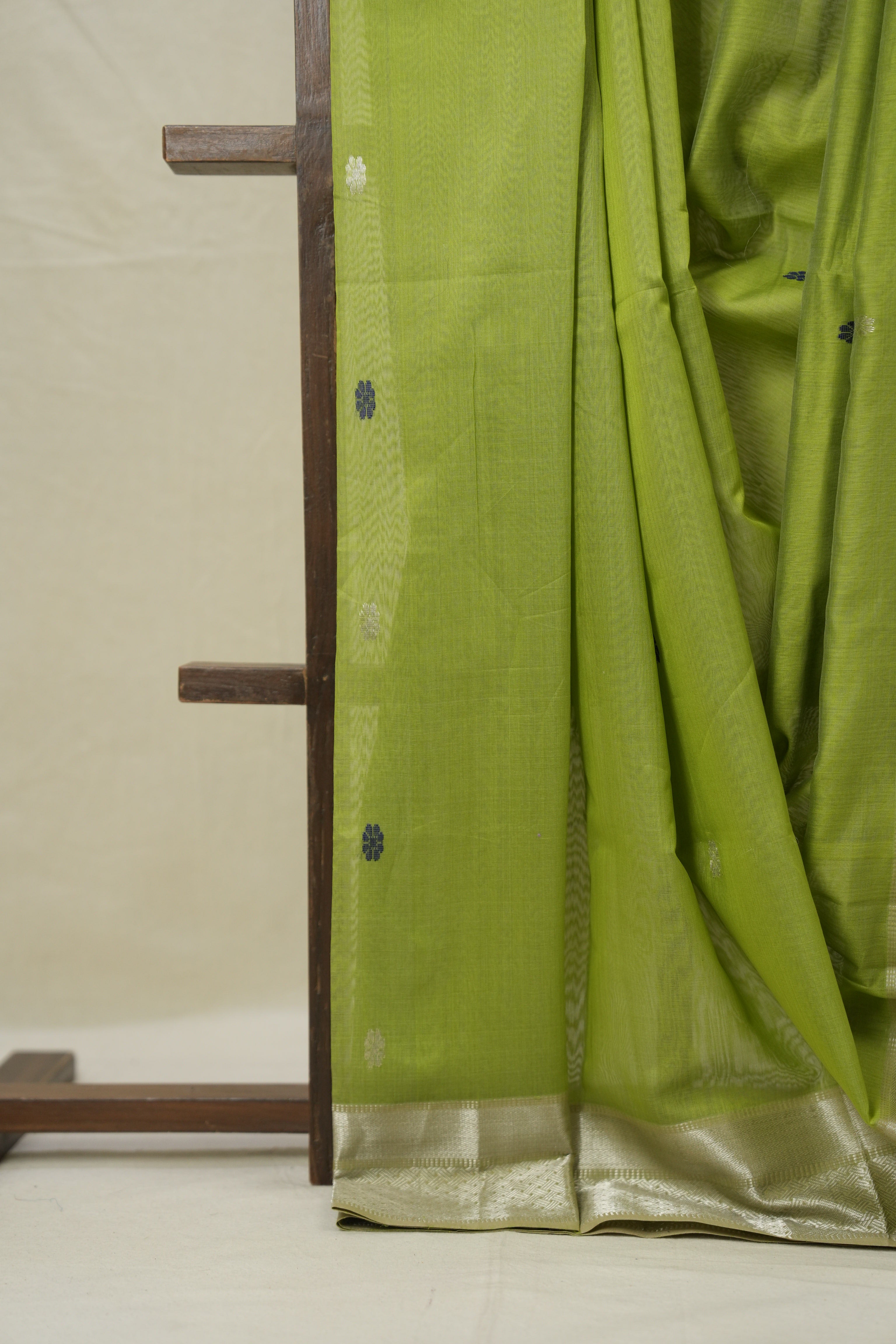 Pista Green Maheshwari Saree - SRPGMS1047