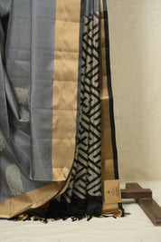 Grey Soft Silk Saree - SRGSSS451