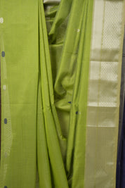 Pista Green Maheshwari Saree - SRPGMS1047