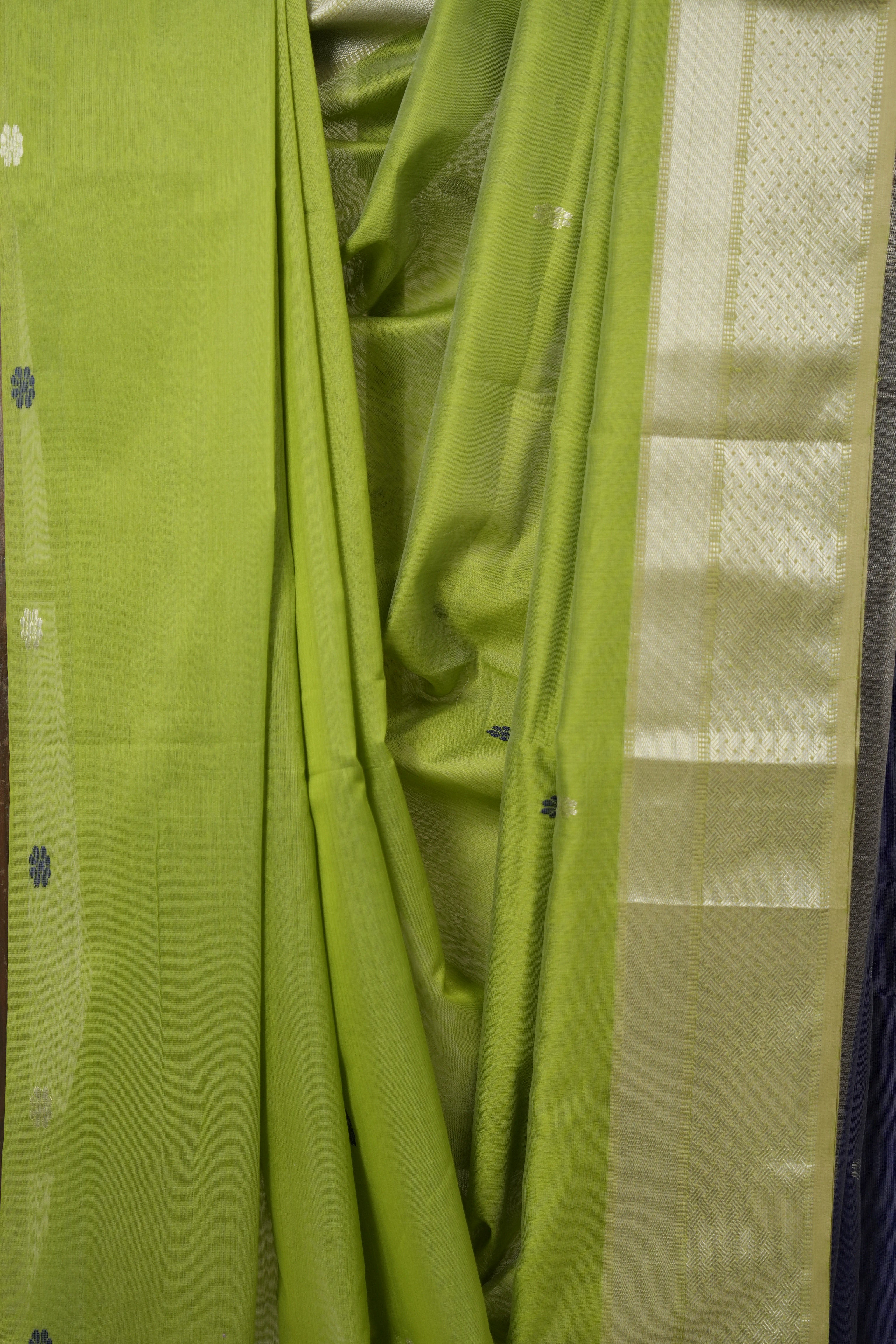Pista Green Maheshwari Saree - SRPGMS1047