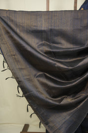 Teal Blue Raw Silk Saree - SRTBRSS1107