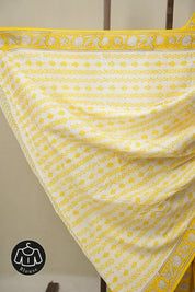 Yellow HBP Cotton Saree - SRYCS3386
