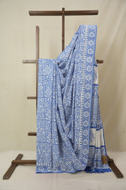 Blue HBP Cotton Saree - SRBCS3387