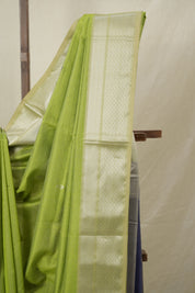 Pista Green Maheshwari Saree - SRPGMS1047